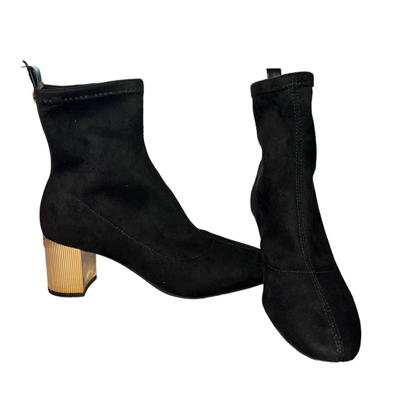 Michael Kors Porter Suede Ankle Boot Black - Picture 4 of 5